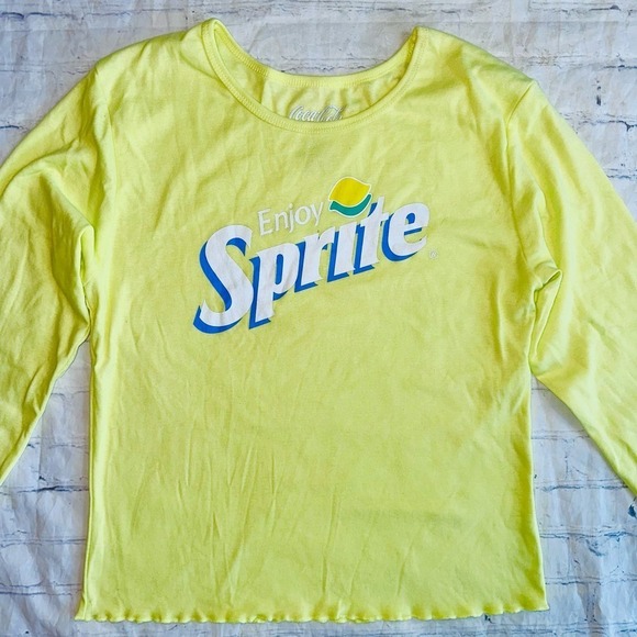NWOT Junior’s XXL Coca Cola Sprite Graphic LS TShirt - Picture 1 of 5